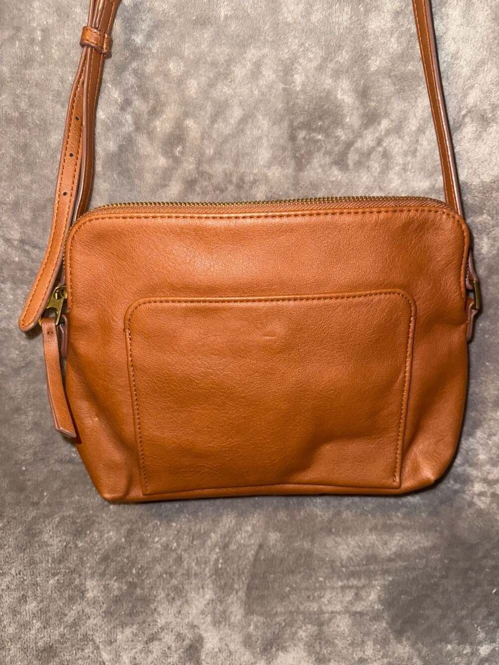 Universal Thread Brown Faux Leather Crossbody Bag - Picture 2 of 10